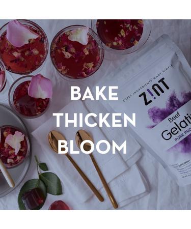 Zint Beef Gelatin Pure Protein 32 oz | Unflavored Collagen Supplement for Health & Wellness - Buy Online on GoSupps.com