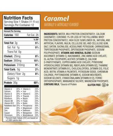 Premier Protein Caramel Shake 30g Protein, 12 Count 11 Fl Oz - Pack of 12 - Buy Online on GoSupps.com