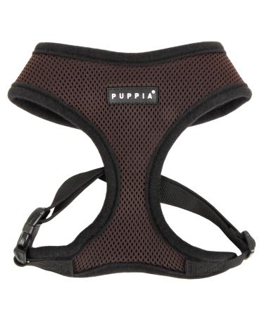 Puppia dog harness for small and medium -sized dogs - super soft in many colors - also used as a puppy dishes -Atani train harness for dogs brown l l brown