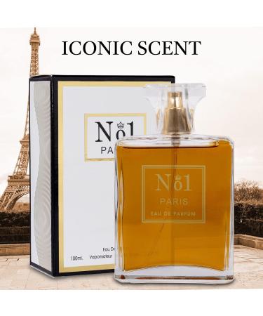 NovoGlow No.1 Paris for Women - 3.4 Fl Oz Eau De Parfum Spray - Long Lasting Floral Citrusy & Powdery Scent Smell Fresh & Feminine All Day Includes Carrying Pouch Gift for Women for All Occasions - Buy Online on GoSupps.com