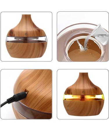 Retoo Aroma Diffuser - Essential Oils Ultrasonic Humidifier & Aromatherapy Lamp with LED Lighting for Bedroom Office Yoga & Spa - Buy Online on GoSupps.com