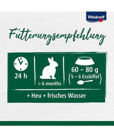 Vita Power Emotion Sensitive Rabbit Feed with Vegetables & Grasses - Low Energy No Added Sugar (5x600g) - International Shipping Available - Buy Online on GoSupps.com