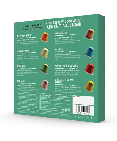 Friends Christmas Coffee Advent Calendar 2023 | Nespresso Compatible | Festive Xmas Coffee Capsules - Buy Online on GoSupps.com