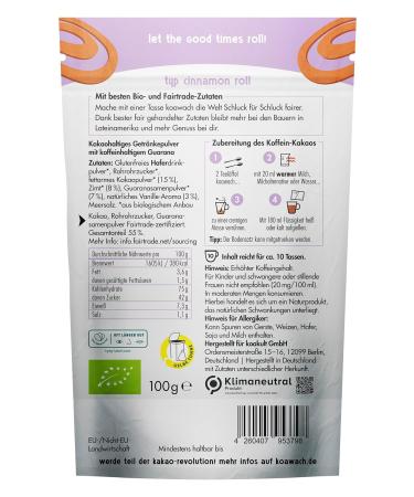 Koawach Spring Set - Organic Vegan Caffeine Cocoa with Guarana - Fairtrade Gift Set (4x100g) - Delicious Flavors - Buy Online on GoSupps.com