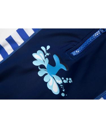 BONVERANO Baby Boy Long-Sleeved UV 50+ Swimsuit, Blue, 3 Months - Buy Online on GoSupps.com