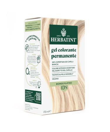 Herbatint Herbatint Permanent Hair Colour Gel 10N Platinum Blonde - 170ml | Ammonia-Free 100% White Hair Coverage | for Sensitive Skin with 8 Organic Natural Extracts