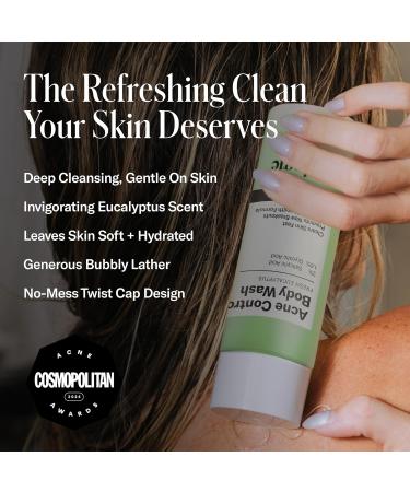 Geologie Acne Control Body Wash | Fresh Eucalyptus | 2% Salicylic Acid + 1.5% Glycolic Acid | Clears Body Acne & Prevents Breakouts | For Men & Women | No Benzoyl Peroxide | 8.4 oz - Buy Online on GoSupps.com