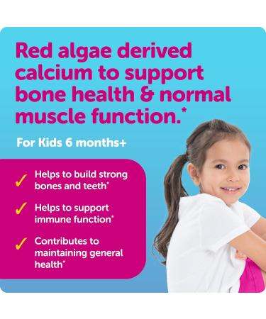 Ddrops Kids Liquid Calcium with Magnesium Vitamins D3 K2 and Zinc for Kids 30 Packets. Algae Derived Calcium to Support Bone Health and Muscle Function. Non-GMOs Allergy-Friendly Sugar Free - Buy Online on GoSupps.com