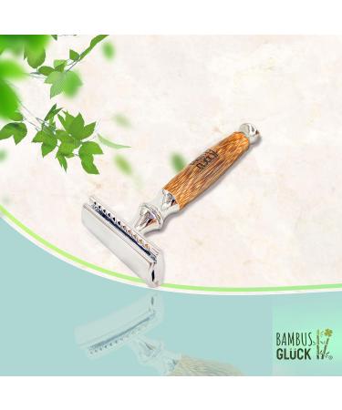 Eco-Friendly Bamboo Grip Razor for Sustainable Shaving | International Shipping Available - Buy Online on GoSupps.com