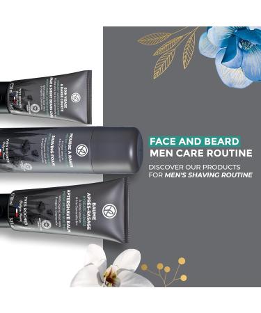 Yves Rocher Face and Beard Care Routine ( Face & Short Beard Care 50ml Grooming Homme Shaving Foam 200ml Aftershave Balm 100ml) | Holiday Gift Idea For Him | Made in France - Buy Online on GoSupps.com