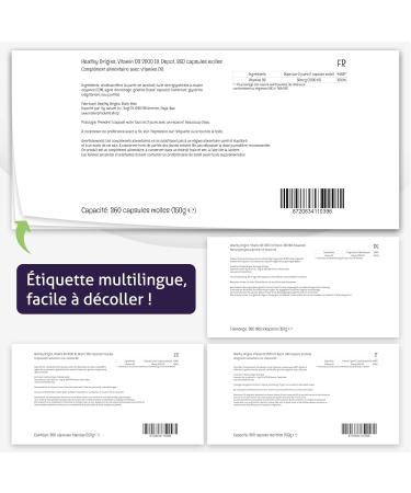 Healthy Origins Vitamin D3 2 000 IU Depot 360 Capsules High Dosed Soy Free Gluten Free Non-GMO - Buy Online on GoSupps.com