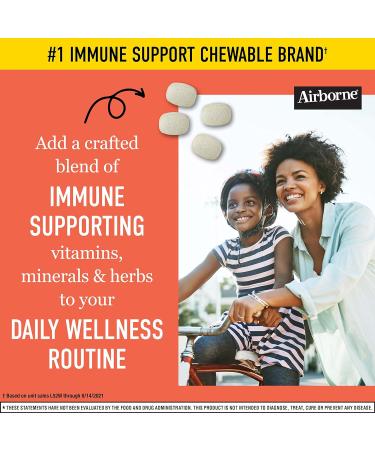 Airborne 1000mg Vitamin C Chewable Tablets Citrus & Very Berry Flavor Bundle - Immune Support Supplement with Zinc - 2x116ct - Buy Online on GoSupps.com