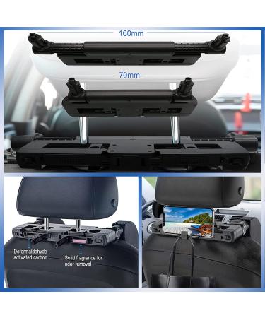 Adjustable Car Headrest for Kids & Adults - 180 Breathable Leather Neck Support for Long Trips (Black) - Buy Online on GoSupps.com
