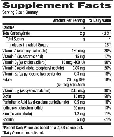 Centrum Kids Multivitamin Gummies - Tropical Punch Flavor - 110 Count - 110 Day Supply - Natural Flavors - Fruit Flavored - Pack of 1 - Buy Online on GoSupps.com