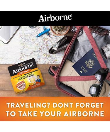 Airborne Zesty Orange Flavored Gummies 42 Count - Immune Support with 750mg Vitamin C, Minerals & Herbs - Packaging May Vary - Buy Online on GoSupps.com