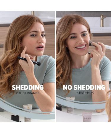 Keshima Flat Top Kabuki Foundation Brush - Premium Brush for Liquid, Cream & Powder Makeup - Buffing, Blending, Face Brush (Regular Size, White) - Buy Online on GoSupps.com