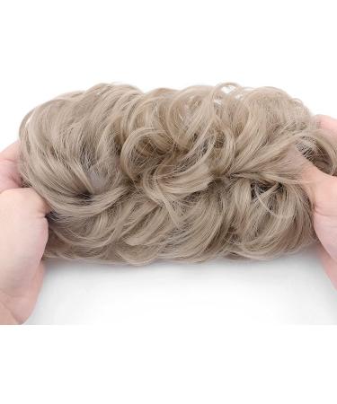 Sandy Blonde Messy Bun Hairpiece 45g - Synthetic Updo Ponytail Extension for Women - Ash Blond Scrunchie 45g - Buy Online on GoSupps.com