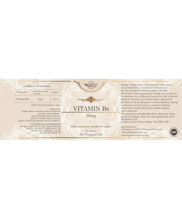 Sky Premium Life Vitamin B6 Capsules for Energy & Hormone Regulation - High Strength Fatigue Relief for Women & Men | 2 Month Supply - Buy Online on GoSupps.com