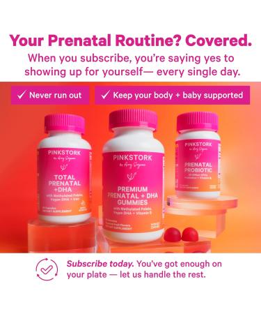 Pink Stork Liquid Prenatal Gut Health Bundle - Liquid Prenatal Vitamins and 50 Billion CFUs Probiotic Vitamins for Pregnancy Gut Health Immune Support Pregnancy Must Haves - Buy Online on GoSupps.com