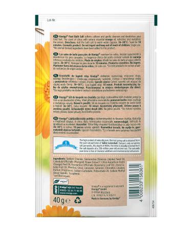 Kneipp Foot Bath Salt - Relaxing & Desodorizing with Natural Ingredients | Ideal for Tired Feet | 40g & 500g - Buy Online on GoSupps.com