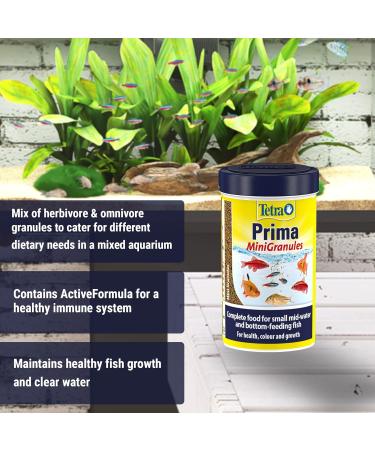 Tetra Prima Granules Fish Food Slowly Sinking Complete Fish Food 500 ml 150 g (Pack of 1) Single - Buy Online on GoSupps.com