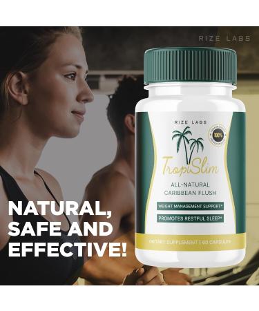 (Official 2 Pack) Tropislim Tropislim All Natural Caribbean Flush Weight Loss Supplement Tropislim Slimming Capsules for Women Healthy Lifestyle + Leaner Physique Tropical Reviews (120 Capsules) - Buy Online on GoSupps.com