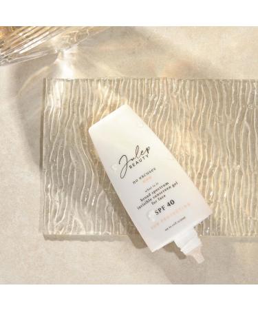 Julep No Excuses SPF 40 Clear Facial Sunscreen | Broad-Spectrum Glow Moisturizer | Non-Greasy Formula for Sensitive Skin | 1 Fl Oz - Buy Online on GoSupps.com