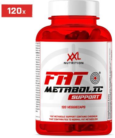 XXL Nutrition FAT Metabolic Support Black Edition - Fat Burner for Weight Loss & Appetite Control - 120 Capsules - Buy Online on GoSupps.com
