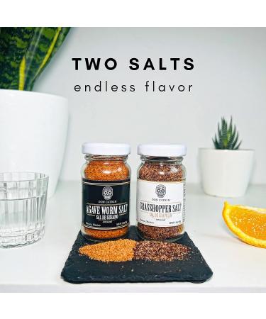Sal de Gusano & Sal de Chapulin Pack - Don Catrin Mezcal Salts & Oaxacan Seasonings (1 of Each) - Buy Online on GoSupps.com