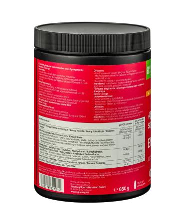 Squeezy Energy Drink ISO Powder - 650g Orange | Isotonic Sports Drink for Training & Competition | Energy Electrolytes Potassium & Sodium - Buy Online on GoSupps.com