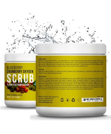 Blueberry Cranberry Oxygen Scrub - Exfoliating Body Scrub for Glowing Skin | Shop Internationally - Buy Online on GoSupps.com