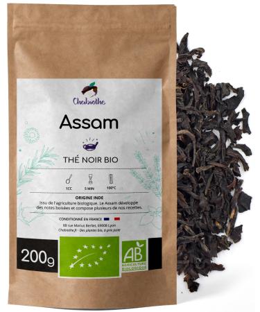 Chabioth Chabioth - Organic Assam black tea 200g - packaged in France - biodegradable bag