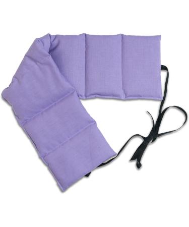 Grape Seed Pillow 7-Chamber with Band - 65x15 Lilac | Heat & Grain Therapy Pillow - Buy Online on GoSupps.com