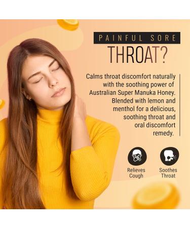 Berringa Australian Manuka Honey Lozenges Lemon & Menthol MGO 900+ 5.3 oz 30 Count - Buy Online on GoSupps.com