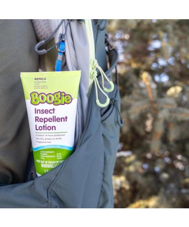 Boogie Insect Repellent Lotion - DEET-Free 14-Hour Protection Against Mosquitoes Ticks & Flies - Fragrance-Free Odorless 6oz - International Shipping - Buy Online on GoSupps.com