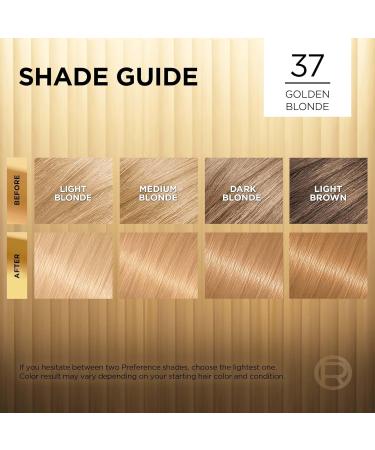 L'Oreal Paris Superior Preference Hair Dye Hair Color for Women 37 Golden Blonde Hair Dye Permanent Hair Color 100% Grey Coverage 9 weeks of Luminous Fade-Defying 1 Hair Dye Kit (Pack of 2) (Packaging May Vary) Golden Blonde Blonde - Buy Online on GoSupps.com