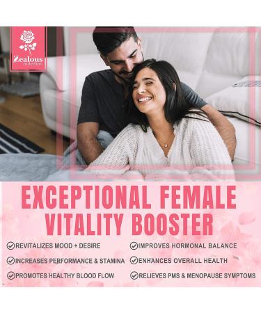Female Enhancement Pills 10X RX Vitality Blend with Hormone Balance - Drive Booster, Desire Effects & Energy for Women - Natural Panax Ginseng, Muira Puama, Mucuna Pruriens - 60 Caps - Buy Online on GoSupps.com