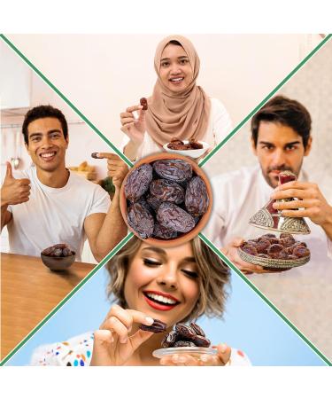 Sunnah Shop Jumbo Medjool Dates 5kg - Premium Vegan Medjoul from Palestine | Natural Honey-Sweet Unique Caramel Taste | 100% Additive-Free | Fresh Harvest - Buy Online on GoSupps.com