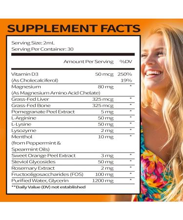 Gum Restore Drops Fresh Breath & Gum Support for Dry Mouth Stains & Gum Discomfort Herbal Oral Drops for Adults 60ML 2 Fl Oz (Pack of 1) - Buy Online on GoSupps.com