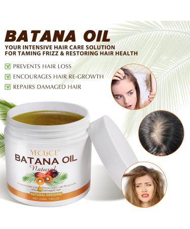 Raw Batana Oil 220g - 100% Natural Pure Unrefined and Organic - for Hair Growth Treat Dry Damaged Hair Moisturizes Hair and Scalp Hair Loss and Enhances Hair Thickness - Suitable for all Hair Types - Buy Online on GoSupps.com