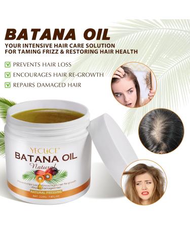 Raw Batana Oil for Hair Growth - 100% Natural & Organic | Dr. Sebi Approved Unrefined Batana Oil from Honduras for Hair Loss Prevention & Repair - Buy Online on GoSupps.com