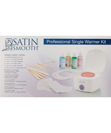 SATIN SMOOTH Professional Single Wax Warmer Kit - 48 Piece Set | Best Waxing Solution - Buy Online on GoSupps.com