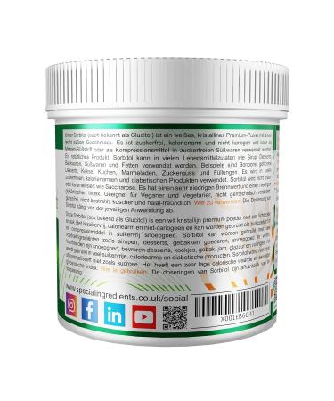 Special Ingredients Sorbitol Powder 250g - Premium Quality | German Labels & Instructions - Buy Online Worldwide - Buy Online on GoSupps.com