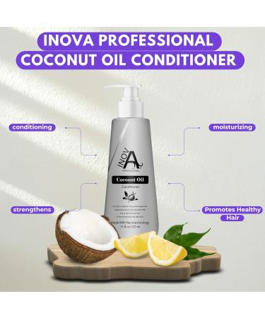 Coconut Oil Conditioner 11Oz - Moisturizing & Nourishing Hair Care | International Shipping Available - Buy Online on GoSupps.com