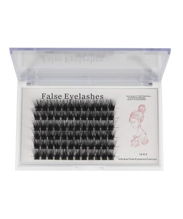 Bodermincer 72pcs 3D Effect Glue Bonded Mink Super Cluster Eyelashes D Curl - 18mm | Home Eyelash Extension Makeup - Buy Online on GoSupps.com