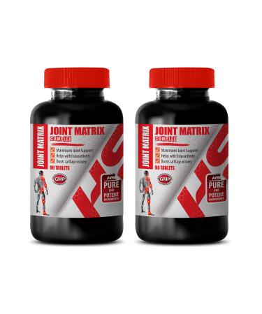 Supportive Blend - JOINT MATRIX COMPLEX - Essential Complex Functional Strength Joint Care Formula Natural Mobility Essential Joint Blend Total Motion Support Active 2 Bottles 180 Capsules