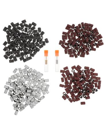 FRCOLOR 1 Set Nail Sand Circle Cap faux nails artificial nails Nail art sanding bands Nail drilling bits drill for nails professional manicure kit nail kits manicure sanding bands frosted