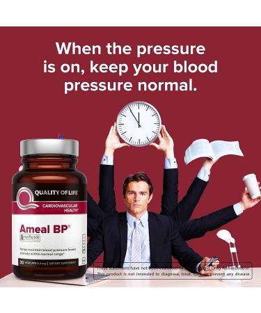 Ameal BP Cardiovascular Health 30 VegiCaps | Quality of Life Labs - Support Heart Health - Buy Online on GoSupps.com