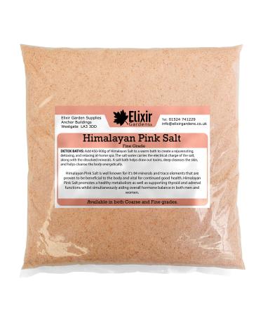 Organic Himalayan Pink Salt | Fine Grade | 2kg | by Elixir Gardens