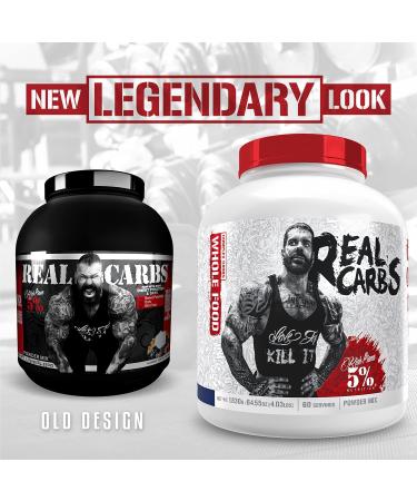 Rich Piana 5% Nutrition Real Carbs | Clean Mass Gainer Carb Powder | Sweet Potato Pie Flavor | 63.5 oz - 60 Servings - Buy Online on GoSupps.com